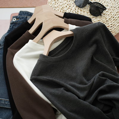 小暖皮A类女士圆领打底衫秋冬