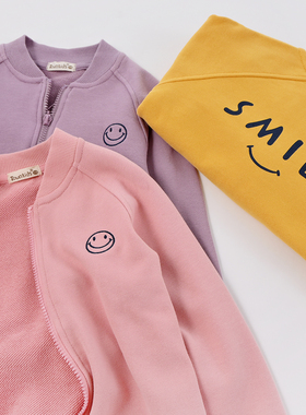 84293 特 儿童立领棒球服 男童女童长袖外套校园夹克衫中大童春秋