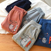 儿童纯棉毛圈裤 春款 子 收口运动长裤 男童女童休闲裤 特