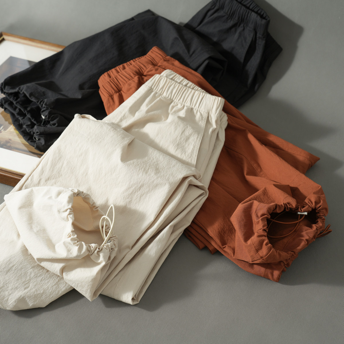 87291 两穿 户外机能裤 女士工装裤 束口直筒长裤运动裤 春秋