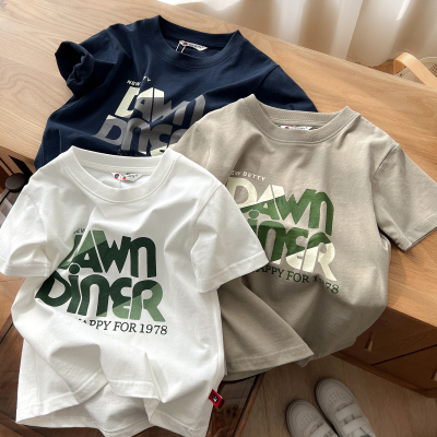 软糯儿童磨毛T恤衫短袖