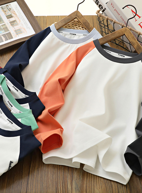 86086 儿童纯棉打底衫 男童女童圆领长袖 170 中大童T恤春秋童装