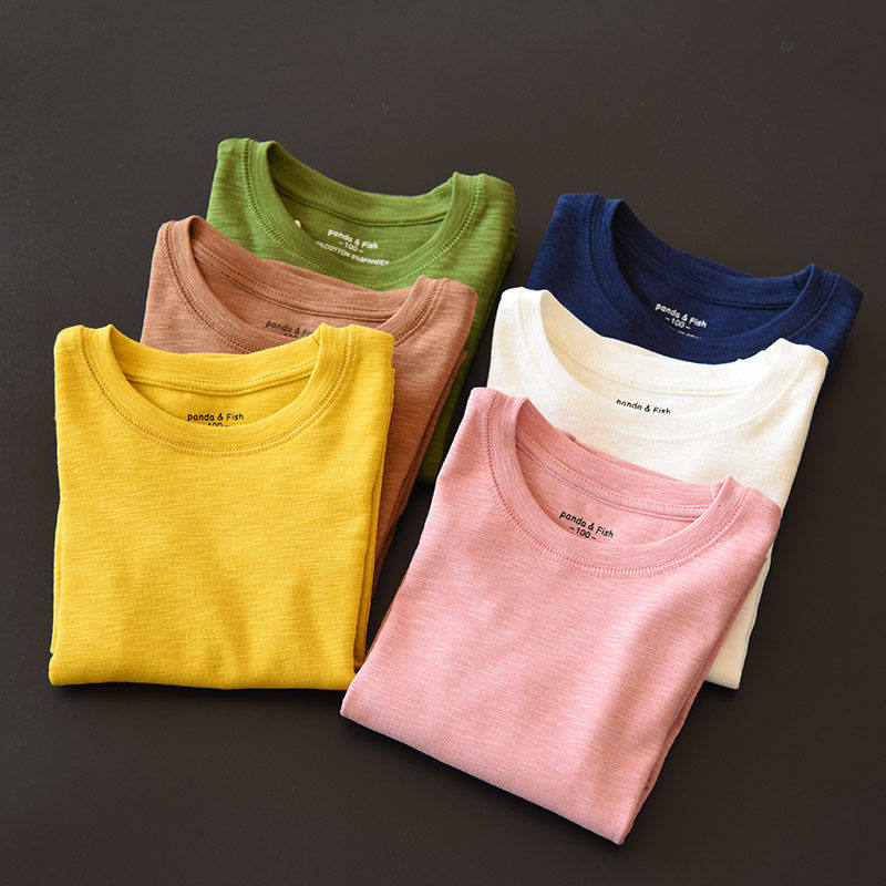特 儿童竹节棉长袖T恤 中大童 男女童纯棉打底衫 纯色上衣,童装/婴儿装/亲子装,T恤,淘宝优惠券,粉丝福利购,淘宝优惠卷