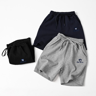 儿童珠地棉运动短裤 男童校园慢跑裤 中大童 五分裤子 夏款 童装