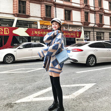 时尚 中长款 小个子毛衣外套女俏皮学生上衣女 2019早秋新款 针织开衫