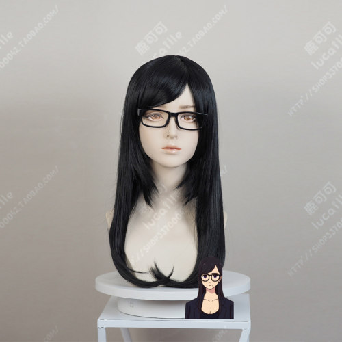 夏日重现 南方日鹤 60cm万用cos假发女黑色长直发日常cosplay