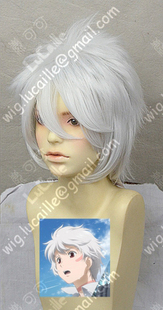 致不灭的你Fushi不死 紫苑万用男cos假发银白加厚蓬松cosplay现货