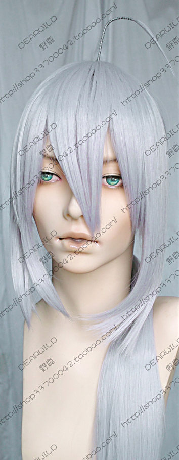 Selling! vocaloid Piano Silver grey One meter High temperature wire modelling cos Wigin the Play mode/Anime/Periphery/cos/Board games ,  Cosplay Apparel/Props/Service ,  COSPLAY Fitting/Props/Doll clothes  category - from Buy2taobao.com to provide professional Taobao agent buy service