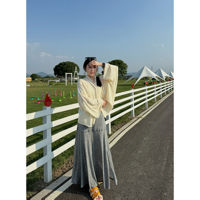 黑色/灰色半身裙早秋秋冬半身裙