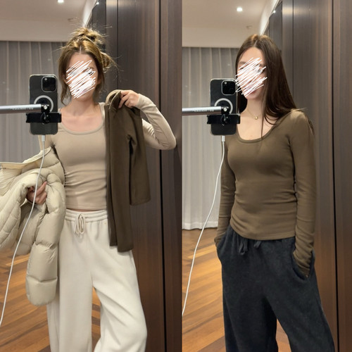 莱赛尔羊毛磨毛紧身打底