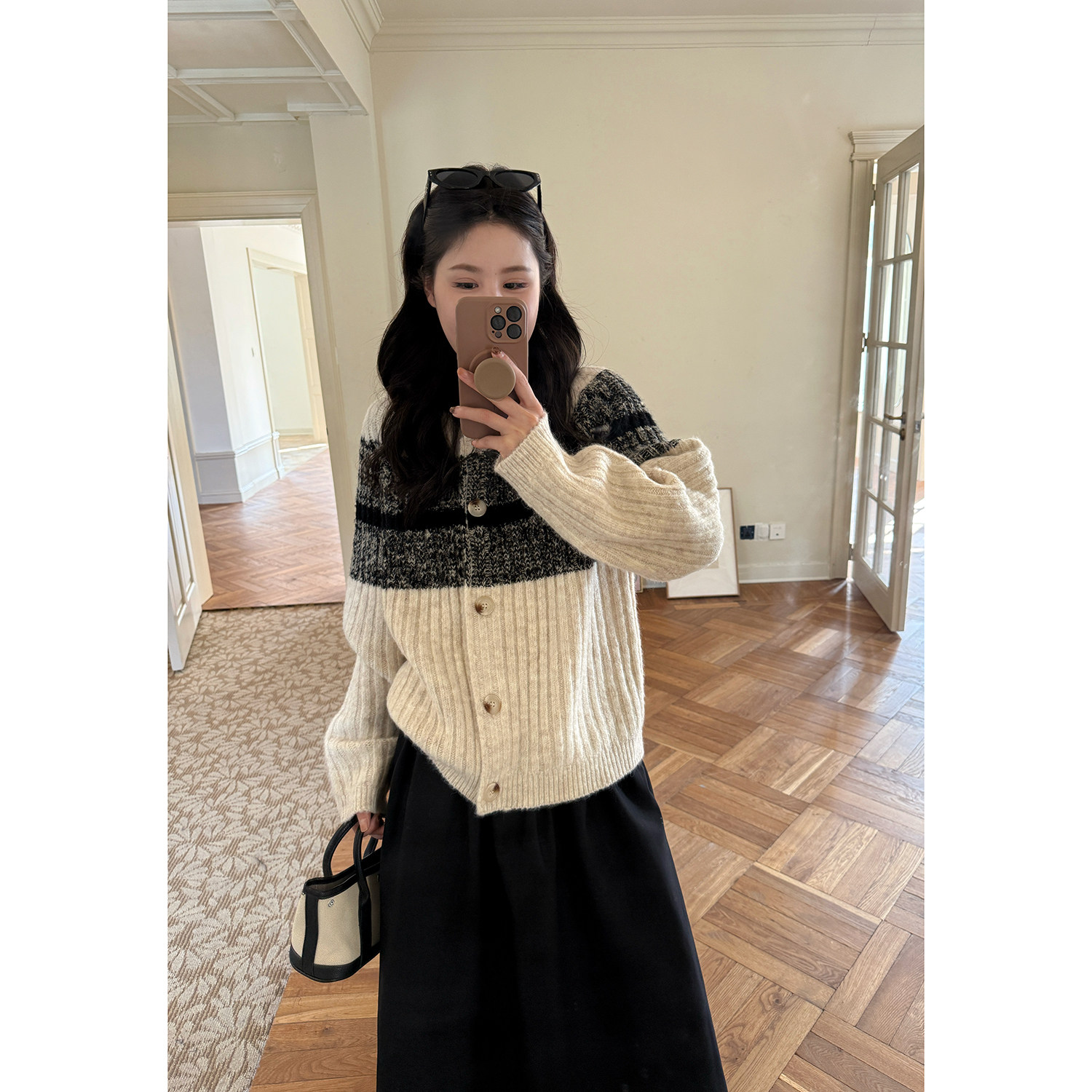 Chl0e超厚实羊驼毛开衫女装内搭叠穿外穿两穿外套毛衣冬季AFM定制,女装/女士精品,毛针织衫,淘宝优惠券,粉丝福利购,淘宝优惠卷