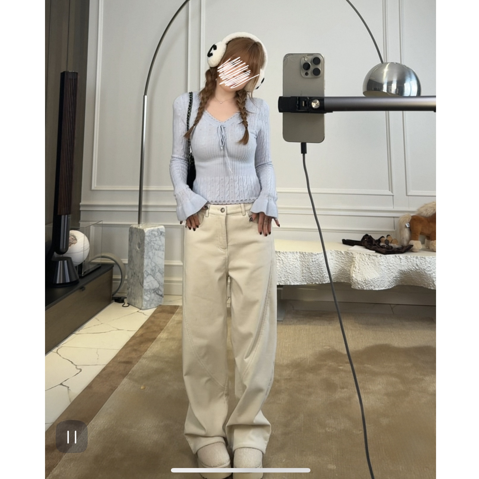 磨毛加绒加厚灯芯绒休闲直筒裤