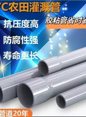 灰色PVC管加厚给水管UPVC硬管管件20 25 32 50mm鱼缸上下水塑料管