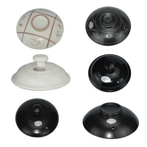 陶瓷砂锅盖子汤煲石锅盖子黑色沙锅盖汤锅盖炖锅盖药壶盖锅盖配件