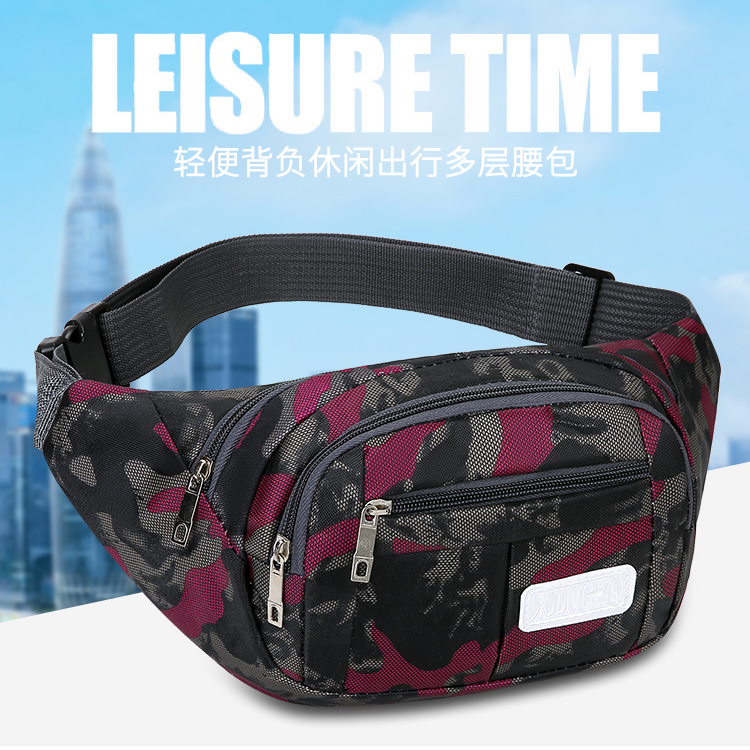 多功能手机腰包女士2023新款潮户外运动胸包休闲背包生意收银钱包