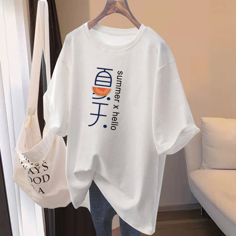 品牌专柜纯棉潮流百搭休闲短袖女