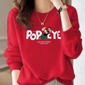 山东即墨100%纯棉卫衣女秋冬季 设计感洋气内搭加绒加厚慵懒风上衣