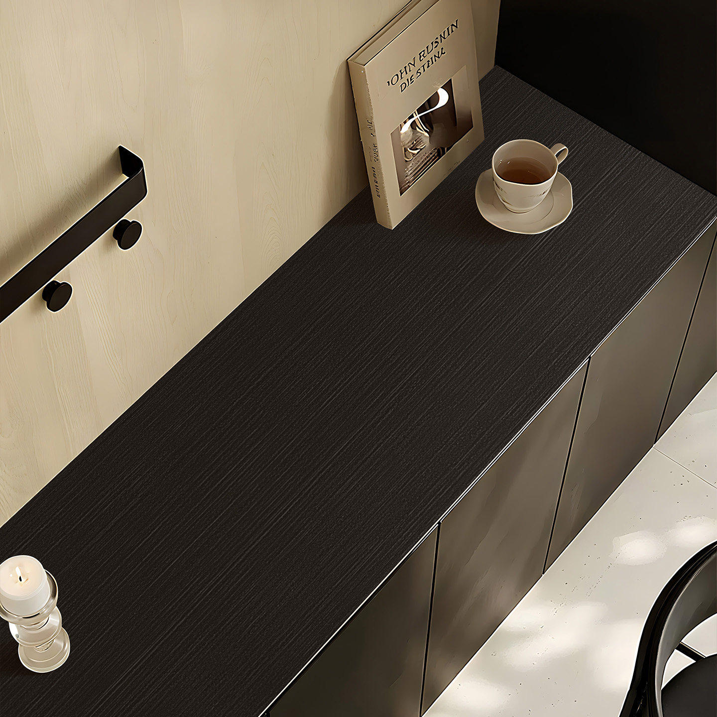 2026新款仿木纹餐边柜桌垫防油防水玄关柜台面保护垫子柜子防脏垫,居家布艺,桌布,淘宝优惠券,粉丝福利购,淘宝优惠卷