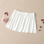 卫衣打底神器屁帘子秋装 露白边百搭显瘦小白裙内搭叠穿半身裙 冬季