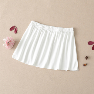 卫衣打底神器屁帘子秋装 露白边百搭显瘦小白裙内搭叠穿半身裙 冬季