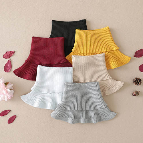 保暖毛线套头假领子亲肤包芯纱