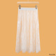蕾丝衬裙镂空半身裙内搭休闲打底裙网纱中长款 半身裙防透内衬裙女