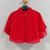 女斗篷开衫 防晒小披肩雪纺配裙子吊带旗袍外搭新款 罩披肩 薄款 夏季