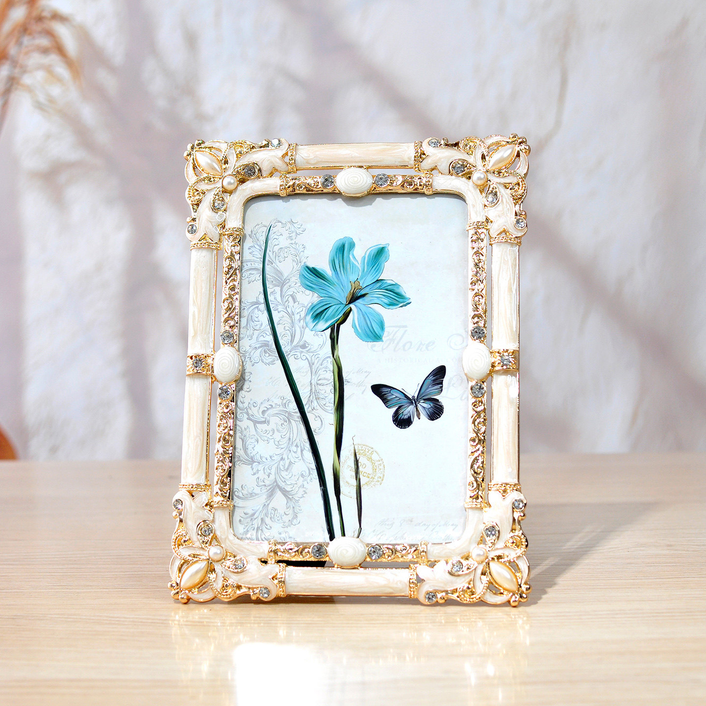 欧式复古雕花相框摆台创意金属6 7寸空框客厅卧室装饰摆件高级感,家居饰品,相框/画框,淘宝优惠券,粉丝福利购,淘宝优惠卷