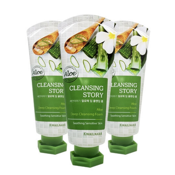 韩国进口 现货即发 Cleansing Story芦荟洗面奶120g 正品