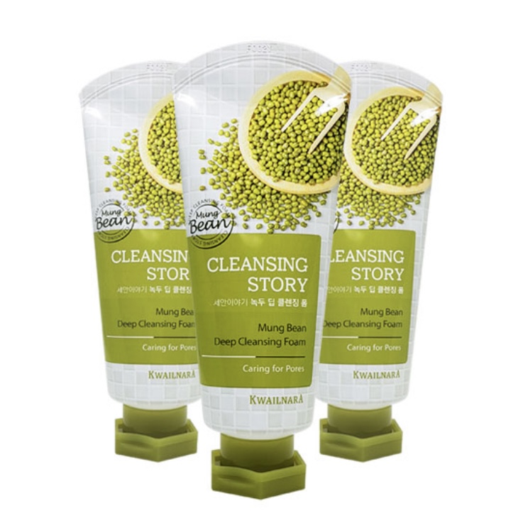 韩国进口 现货即发 Cleansing Story绿豆洗面奶120g 正品