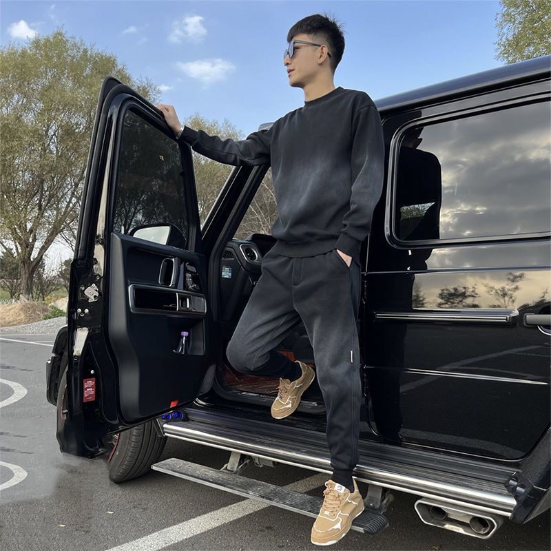 青年长袖秋冬季渐变潮