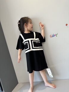 粉色 同款 1560 T恤连衣裙 宝儿w长款