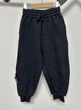 特 越Ye 黑色加绒卫裤 81768