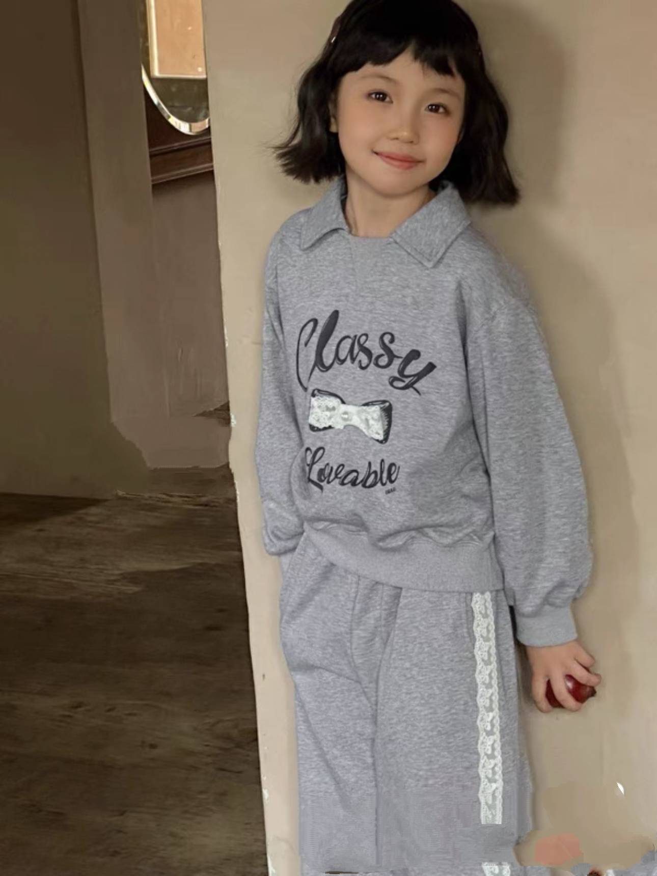 新款，欧bao女宝灰色翻领毛圈卫衣，短款，67027,童装/婴儿装/亲子装,卫衣/绒衫,淘宝优惠券,粉丝福利购,淘宝优惠卷