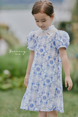 宝儿w连衣裙新中式连衣裙国风连衣裙，身高加十拍， 0957