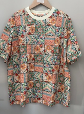 欧B孤品，男宝160码满印短袖T恤，码数足，68216