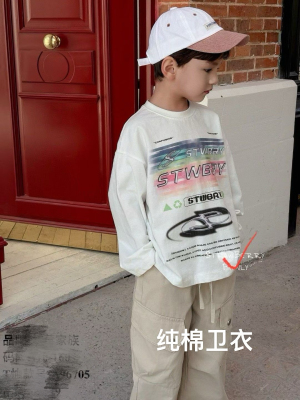 新 草莓家 春 白色 棉长袖T 96705