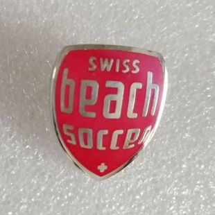 瑞士海滩英式足球队纪念徽章 胸针 简约 衬衫配饰 男士胸针男 14E