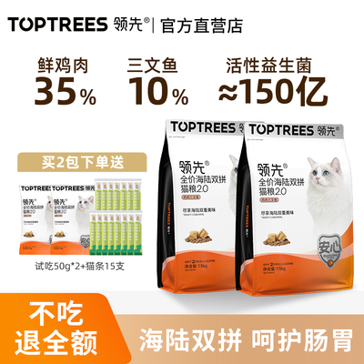 Toptrees领先海陆双拼猫粮2.0款