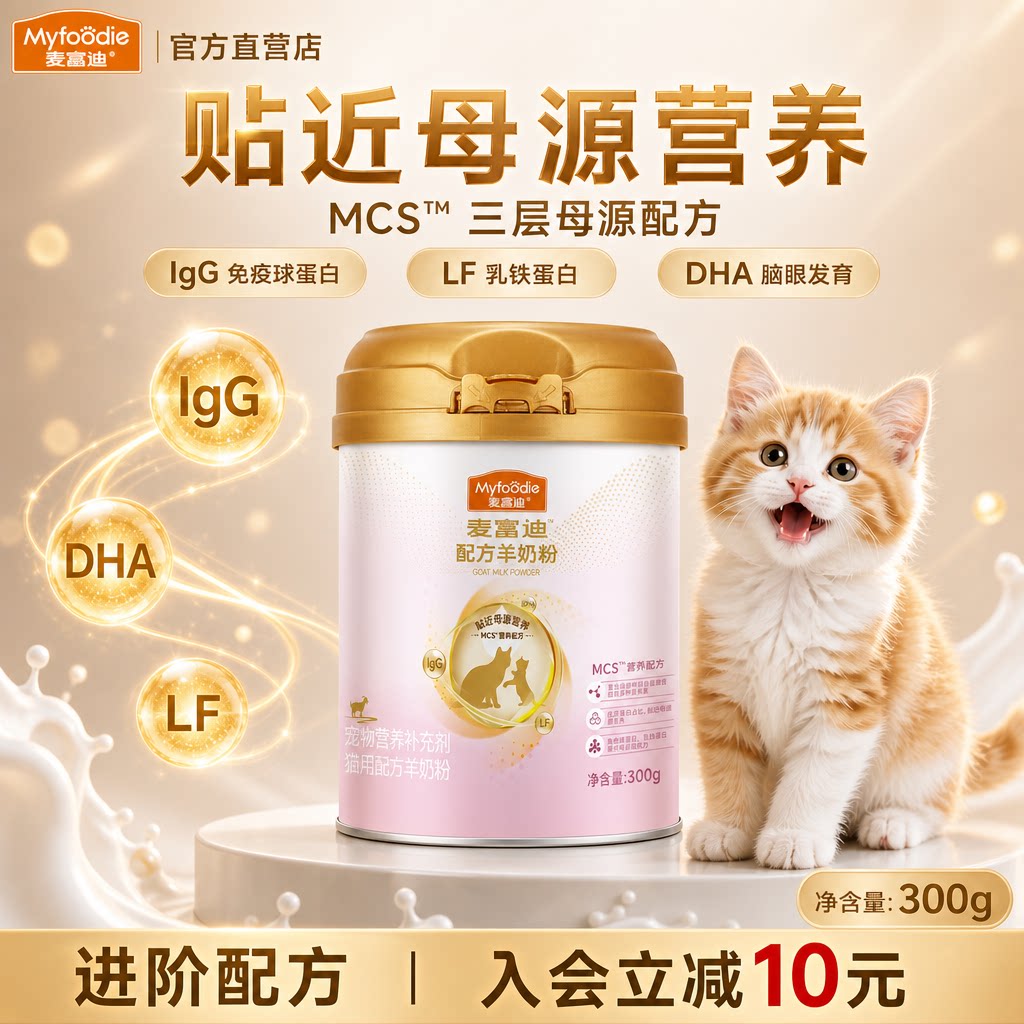 麦富迪MCS羊奶粉升级款猫狗配方