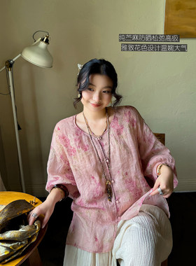 安妮森林定制苎麻麻衫