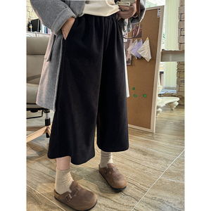 2件减40【团宠阔腿裤】安妮森林  复古设计感宽松阔腿裤