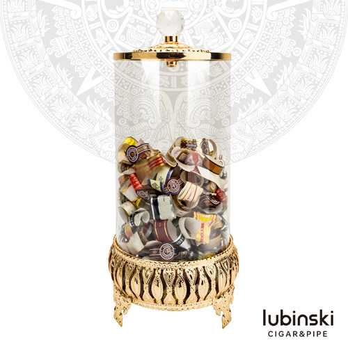 鲁宾斯基雪茄烟标透明收纳罐