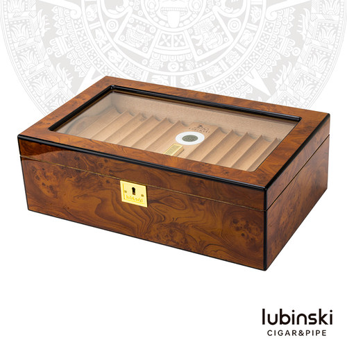 LUBINSKI大容量透明视窗雪茄盒