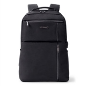 外交官Diplomat双肩包男女通勤休闲电脑包DS 17001L黑色新款 大气