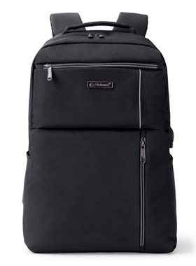 外交官Diplomat双肩包男女通勤休闲电脑包DS-17001L黑色新款大气