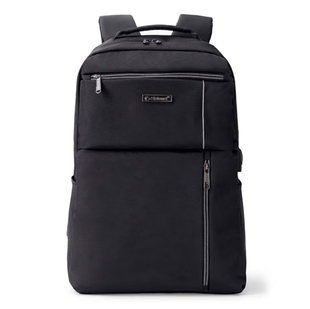 外交官Diplomat双肩包男女通勤休闲电脑包DS-17001L黑色新款大气