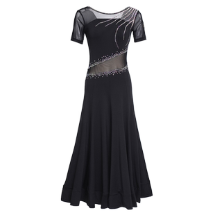 朵俏摩登舞连衣裙比赛国标表演服装交谊舞华尔兹大摆长裙新款套装