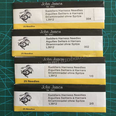 JohnJames皮革手缝针钝头皮革针
