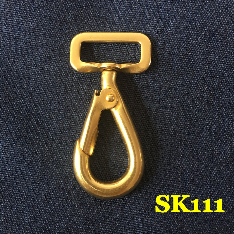 顺记新品SK111 纯铜钥匙扣 铜钩扣 包带配件 英伦复古风 内宽25mm